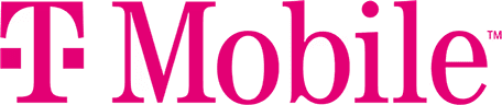 T-Mobile_96h A pink rectangular block with horizontal black and gray bars at the top edge.