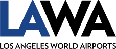 lawa-96h Logo with a blue triangular slope and LA in blue next to a stylized capital L and A in black font.
